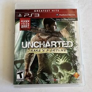 Uncharted: Drake's Fortune (Sony PlayStation 3, 2007) PS3 - CIB w/ Manual‎